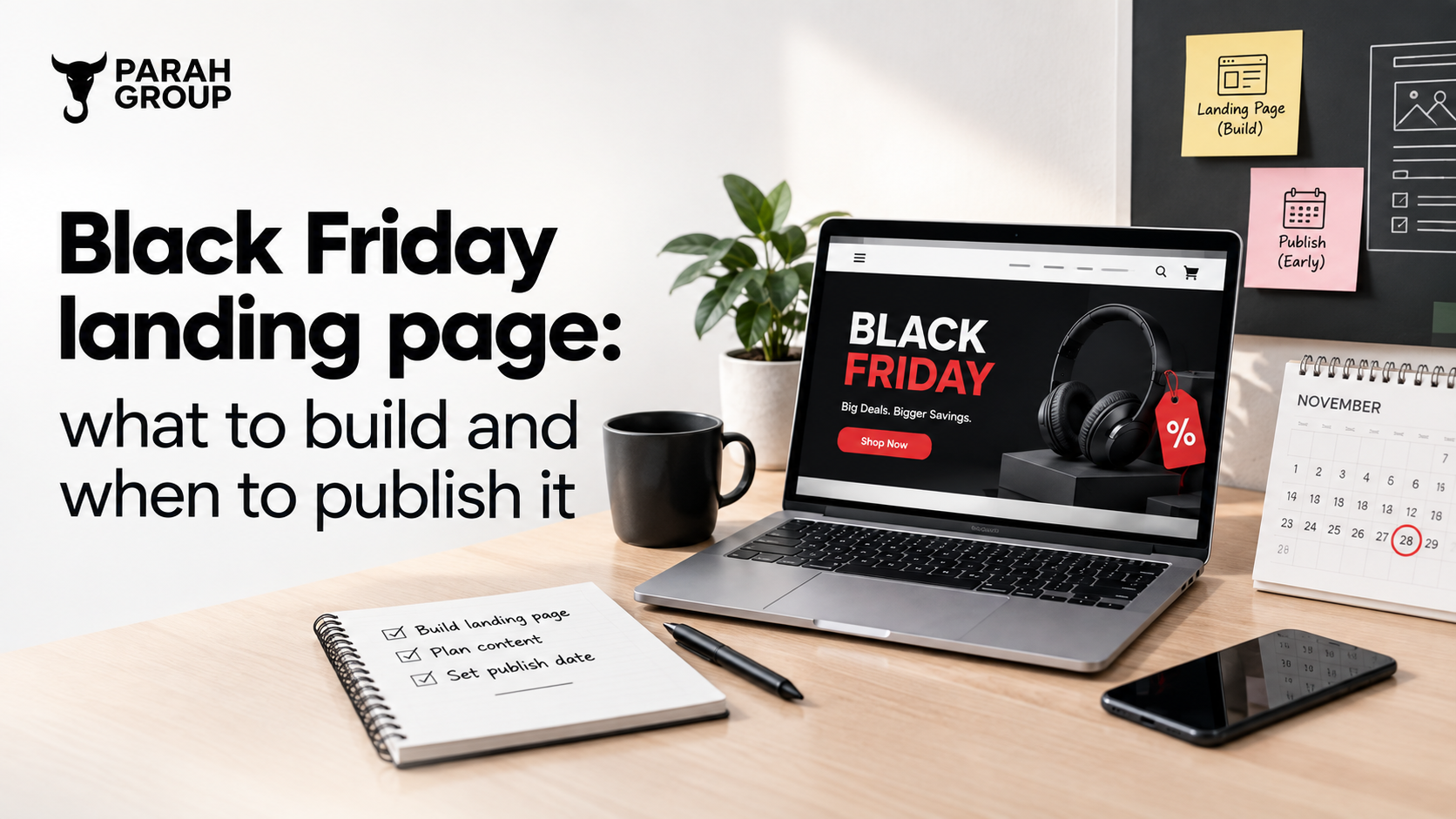 Black friday landing page