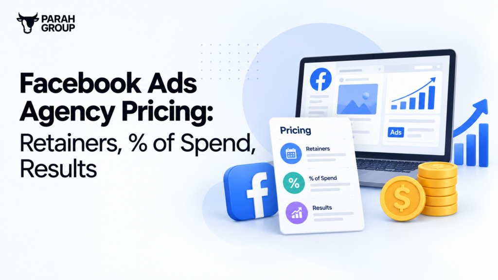 Facebook Ads Agency Pricing Retainers, % of Spend, Results