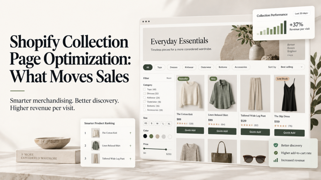 Shopify Collection Page Optimization What Moves Sales