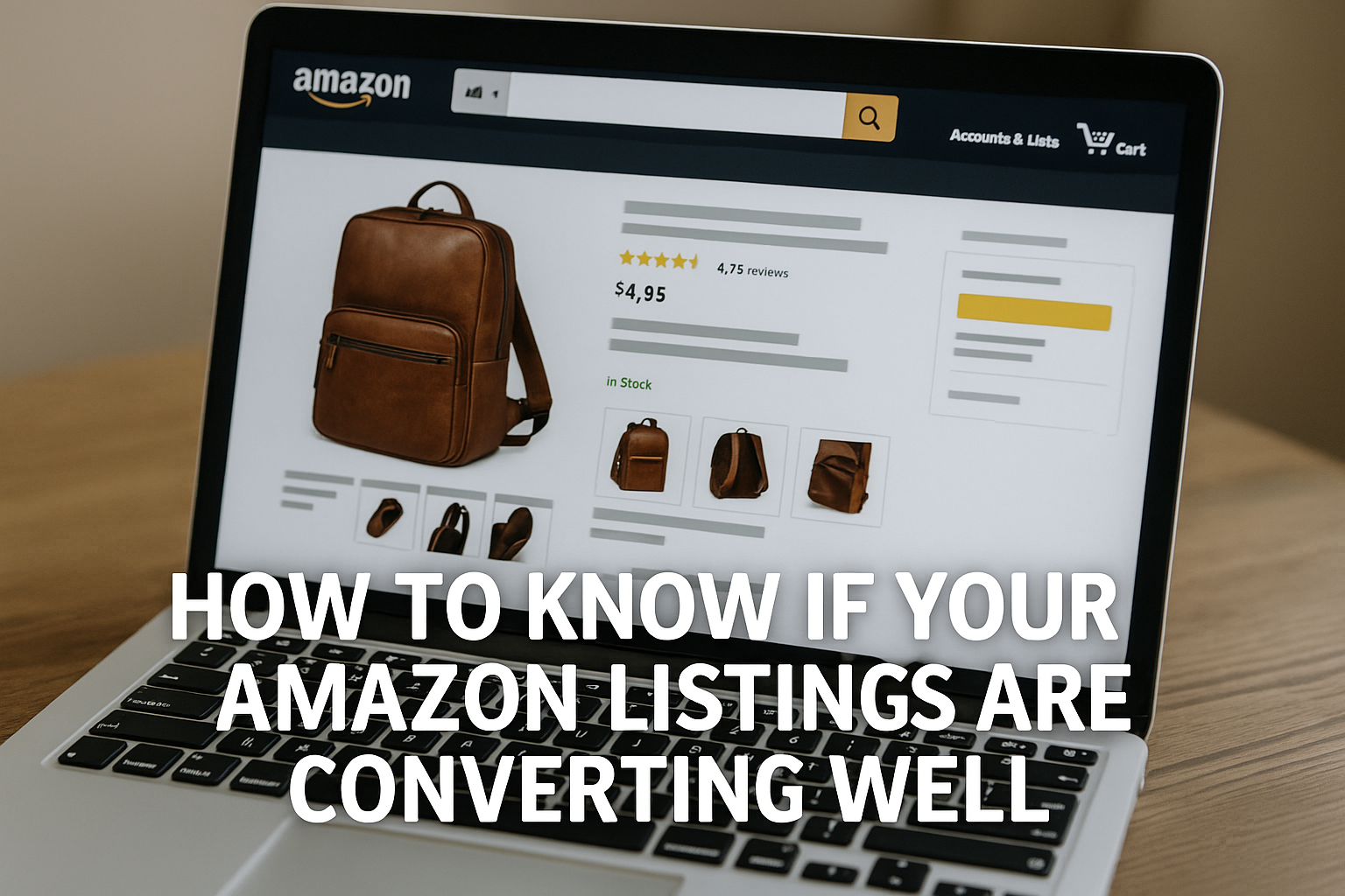 How to Know if Your Amazon Listings Are Converting Well