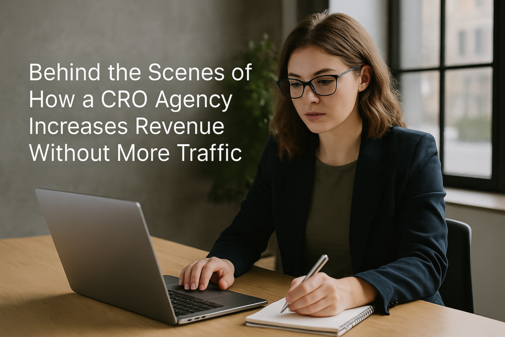 Behind the Scenes of How a CRO Agency Increases Revenue Without More Traffic