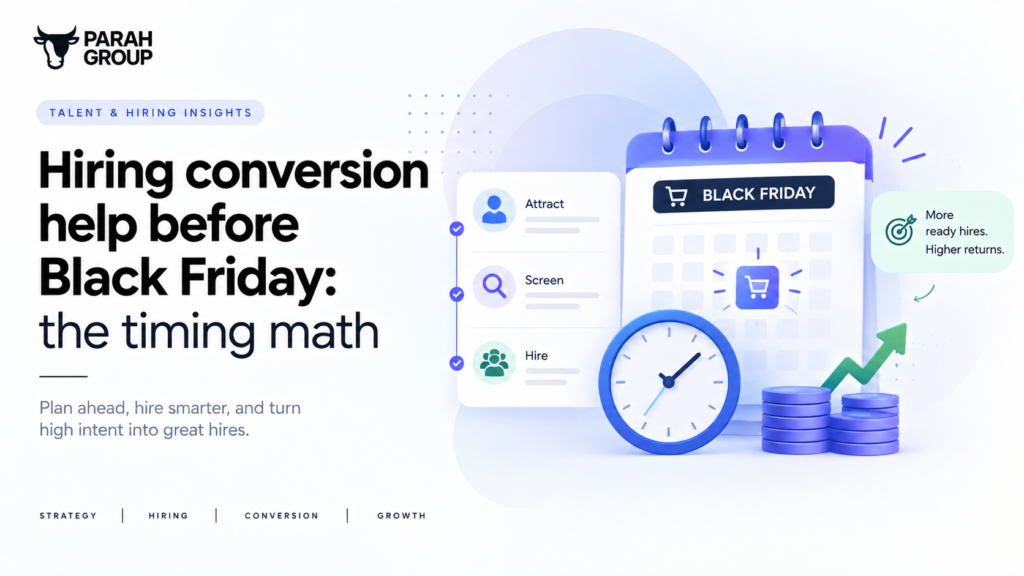 hiring conversion help before balck friday