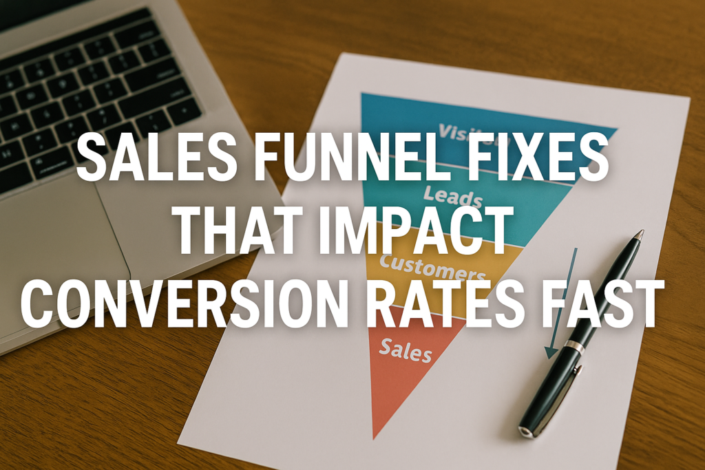 Sales Funnel Fixes That Impact Conversion Rates Fast
