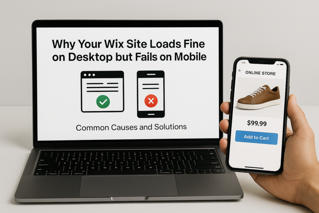 Why Your Wix Site Loads Fine on Desktop but Fails on Mobile