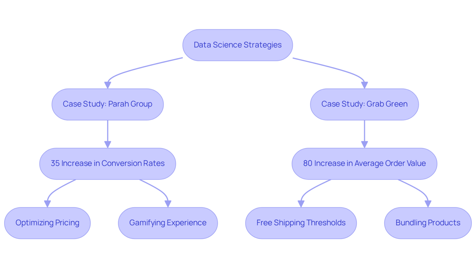 Follow the arrows to see how data-driven strategies lead to measurable results in DTC brands. Each case study shows specific actions taken and the outcomes achieved, helping to illustrate the powerful role of data science.
